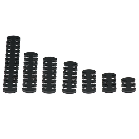 4pin 6pin 12pin 14pin 16pin 24pin ronda negro acrílico Cable Combs-2pcs ► Foto 1/6