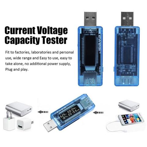 LCD Detector USB voltios USB voltaje actual Doctor capacidad del cargador Plug & Play probador de banco de potencia medidor Digital voltímetro amperímetro ► Foto 1/6