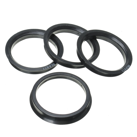 Juego de 4 anillos céntricos para rueda de coche AUDI, accesorio con cuello central de 66,6-57,1mm, 1 Juego ► Foto 1/6