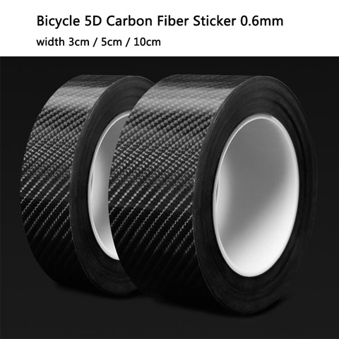 Cinta adhesiva de protección de armazón para bicicleta, 5cm y 10cm, Protector de marco de bicicleta, 0,6mm de grosor, superficie de desgaste transparente, cinta de carbono 5D, herramienta de película ► Foto 1/5