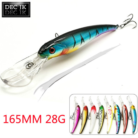 Cebo Crankbait para pesca, señuelo Wobbler de carpa, pececillo grande/Artificial/cebo falso, pescado, arrastre ► Foto 1/6