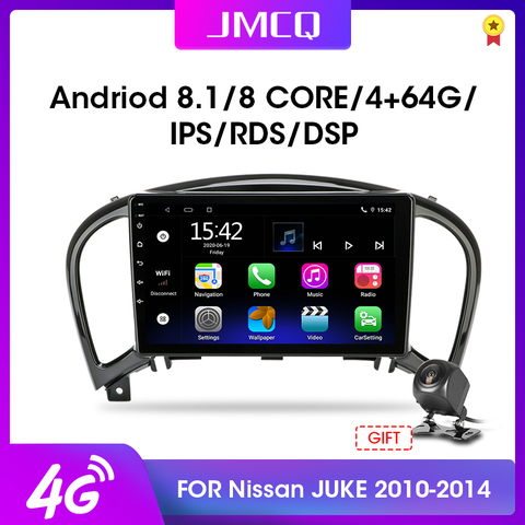 JMCQ 2din Android 10 auto Radio Multimedia reproductor de vídeo para Nissan Juke YF15 2010-2014 GPS Navi GPS de navegación 2 Unidad Central din ► Foto 1/6