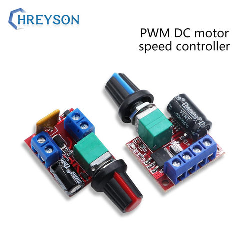 Módulo de controlador de velocidad del Motor de CC PWM de 5V-35V, 5A, 90W, interruptor de placa de ajuste, regulación de velocidad LED, módulo oscurecimiento de 12V y 24V, 1 Uds. ► Foto 1/6