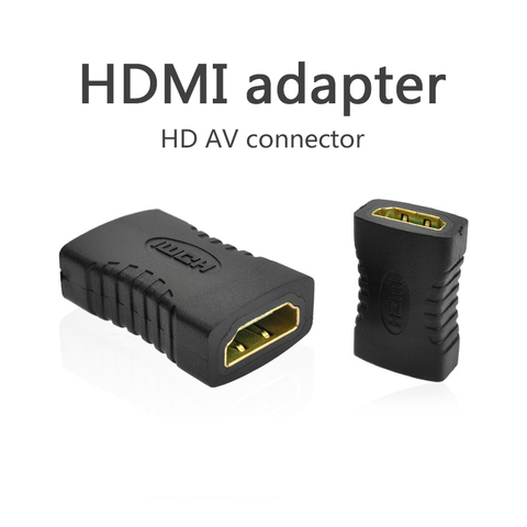 Extensor de Cable HDMI 1080P 4K x 2K 3D HDMI hembra a hembra, acoplador de conector chapado en oro para ordenador portátil y TV, 2 uds. ► Foto 1/6