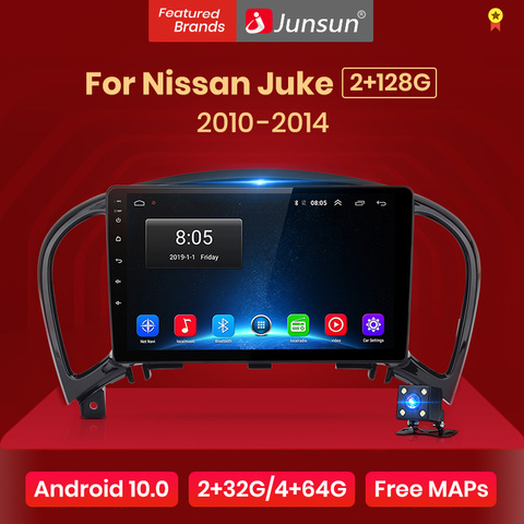 Junsun V1 Android 10 AI Control de voz auto Radio Multimedia reproductor de vídeo para Nissan Juke YF15 2010-2014 GPS de navegación No 2 din ► Foto 1/6
