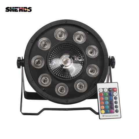 SHEHDS Control remoto inalámbrico 7x12 W RGBW iluminación RGBW Color mezcla Uplighting KTV Disco DJ para el Partido del disco luz DMX Luz ► Foto 1/6