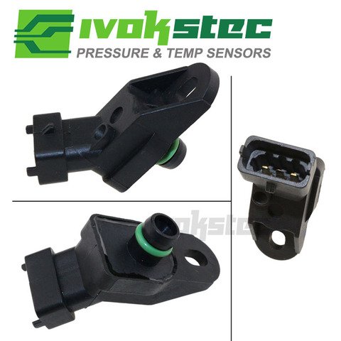 Sensor de presión del colector de admisión, 4BAR, 4 BAR, 13327785354, para BMW 3 5 330D 330XD 525D 530D X5 3,0 d E39 E46 E53, Mapa 13 32 7 785 354 ► Foto 1/4