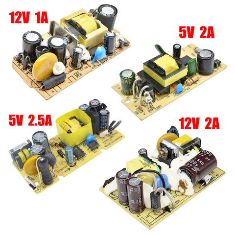 Módulo de fuente de alimentación de AC-DC, interruptor de sobrevoltaje, cortocircuito, doble protección, 100V-240V a 5V, 2A/2.5A, 12V, 1A/2A ► Foto 1/6