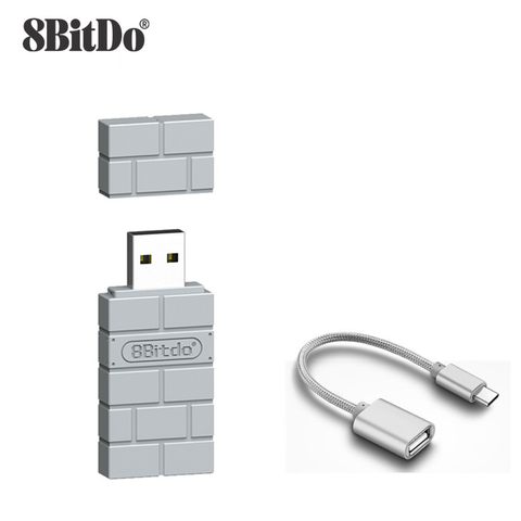 Adaptador receptor USB inalámbrico Bluetooth 8BitDo para Nintendo Switch, klassiche, Konsole, PS1, Mini controlador PS4 ► Foto 1/6