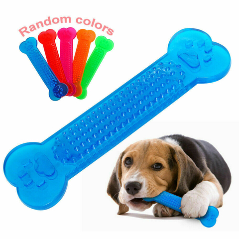 Mordedores de juguete para perros, juguete de hueso de goma, mascarillas agresivas, cepillo Dental para perro, cachorro, cuidado Dental, accesorios para mascotas, gran oferta ► Foto 1/6