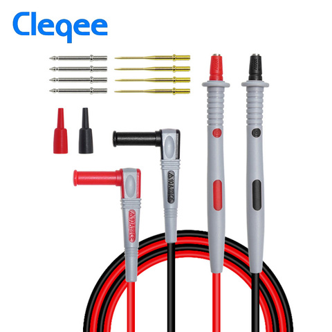 Cleqee P1503 multímetro sondas con reemplazable agujas prueba Kits 1000V 10A para multímetro Digital Cable Feeler de consejos ► Foto 1/5