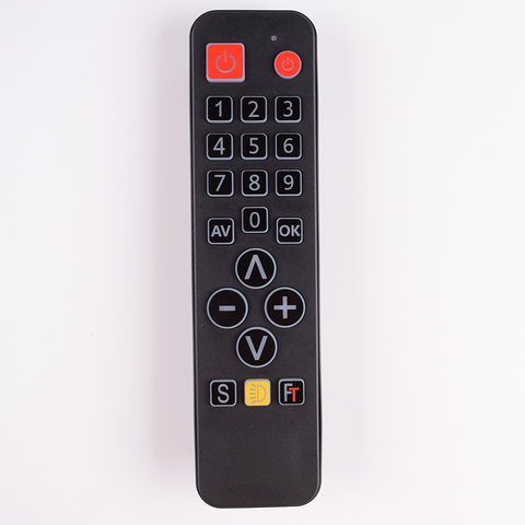 Control remoto de aprendizaje para TV,STB,DVD,DVB,HIFI, 21 teclas, botón grande, Controlador Universal con luz trasera ► Foto 1/6