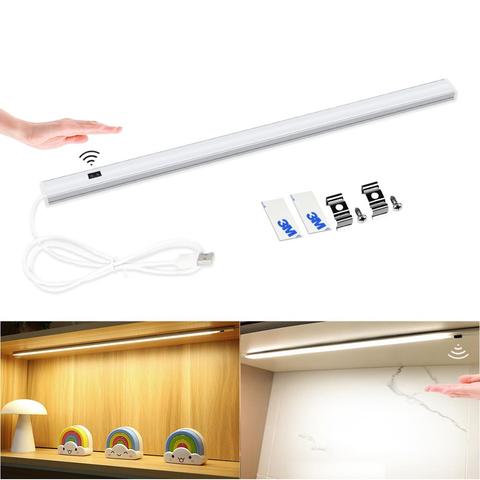 Lámpara de pared Led inteligente, interruptor de barrido de mano USB de 5V, Sensor de movimiento, armario de cocina, pasillo, WC, inodoro interior, barra de luz de fondo, tira de luz ► Foto 1/6