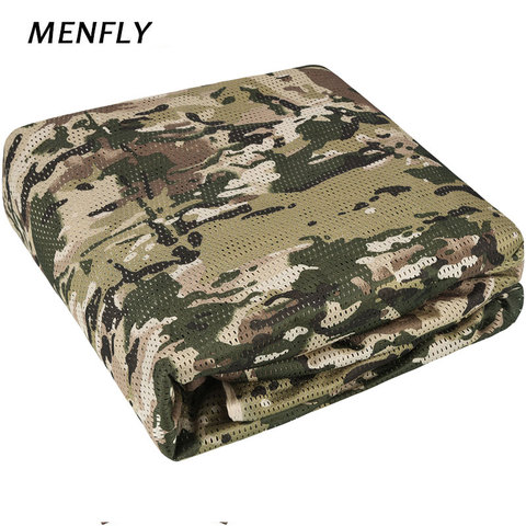 MENFLY-Red Digital militar para caza, 1,5 M de ancho, malla de camuflaje del ejército, cobertura oculta, red militar, ventilador, red para acampar ► Foto 1/6