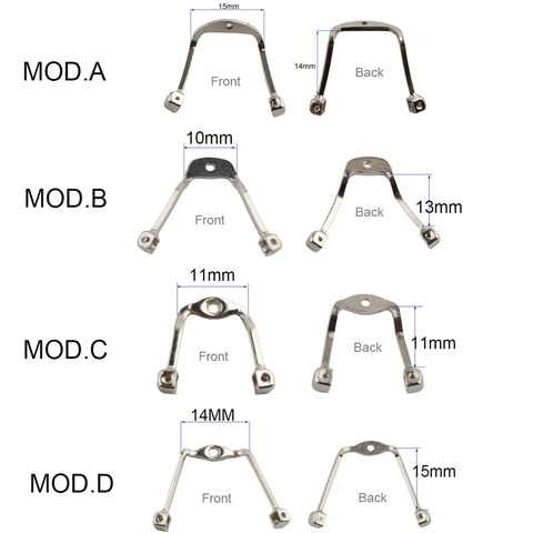 Almohadillas para nariz y gafas, soporte de acero inoxidable para brazo, accesorios para gafas, reparación de gafas, repuesto, venta al por menor ► Foto 1/6