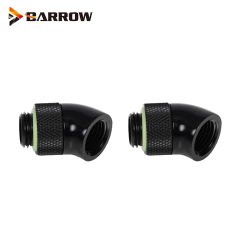 2 uds Barrow 45 grados accesorios rotativos G1/4 