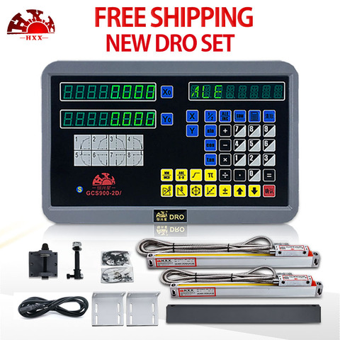 Kit de lectura Digital Dro de 2 ejes HXX, Sensor codificador de escala lineal de 50-1000mm para máquina de torno para laminado, herramientas de medición, 2 uds. ► Foto 1/6