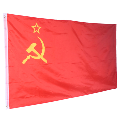Bandera de la URSS de la Unión de Republic, de gran tamaño de la Revolución, bandera de la Unión Soviética de Rusia, 90*150cm ► Foto 1/6