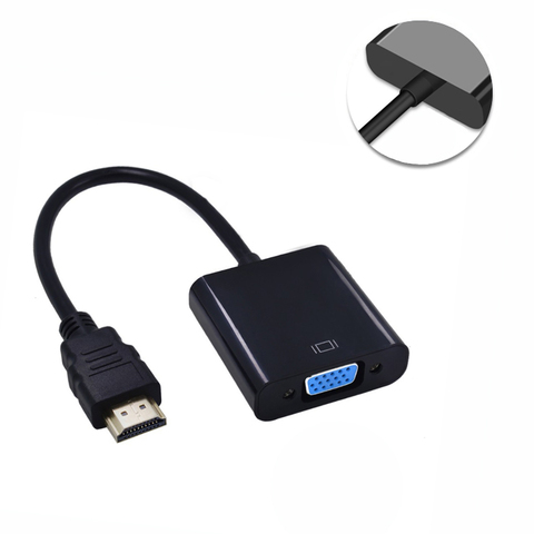 Adaptador VGA de 1080P HDMI, convertidor de vídeo analógico Digital, Adaptador de Audio jack de 3,5mm para proyector de ordenador portátil PS4 ► Foto 1/3