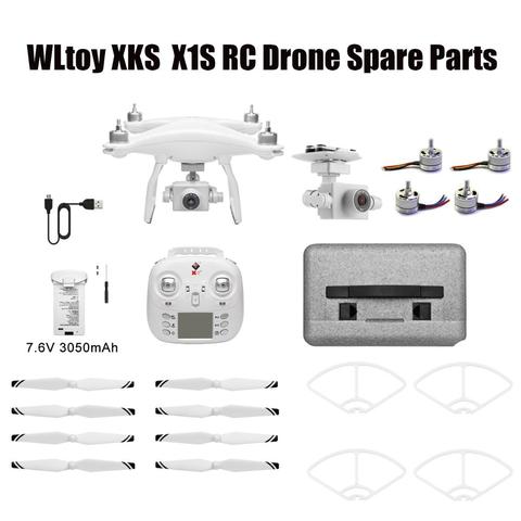 WLtoys-XKS X1/X1S piezas de recambio de drones RC, cuchillas/hélice, marco de protección, Cargador USB, cámara 1080P ► Foto 1/6