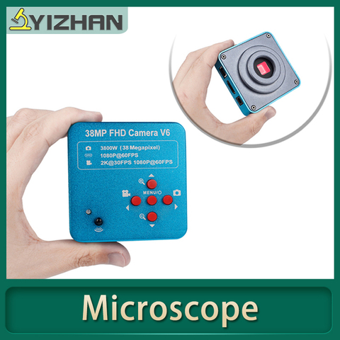 YIZHAN HDMI USB Electrónica Industrial Microscopio de vídeo Digital cámara 38MP 1080P 60FPS 2K + luz LED para teléfono CPU REPARACIÓN DE PCB ► Foto 1/6