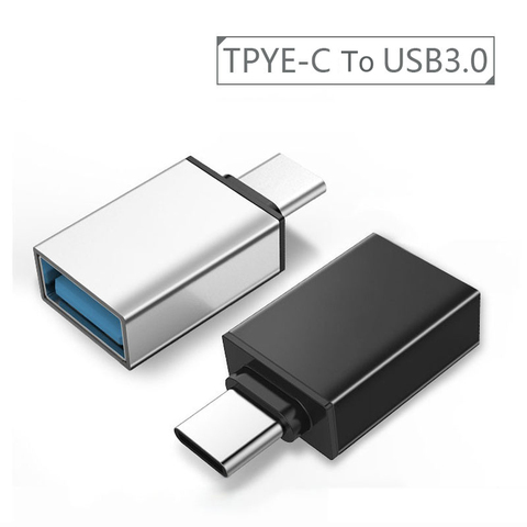 Tipo C adaptador USB-C tipo-C a USB 3,0 convertidor de teléfono OTG Cable para Samsung S8 S9 Nota 8 Huawei Mate 9 P20 Xiaomi mezclar 2 USB C ► Foto 1/6