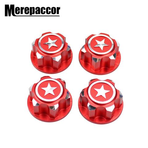 4 Uds RC coche de aluminio 17mm rueda hexágono loco a prueba de polvo Anti-Skid antideslizante para 1/8 Traxxas X-Maxx cumbre E-Revo Buggy Truck ► Foto 1/6