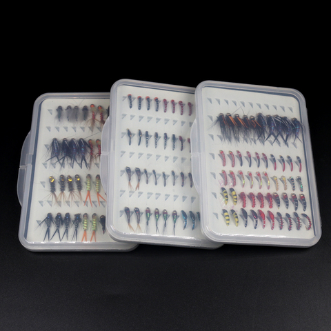 40 unids/caja PESCA DE Stonefly timbres Beadhead ninfas recubierto de epoxi ninfas portátil trucha caja de pesca con mosca ► Foto 1/6