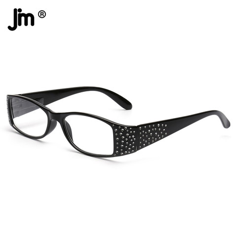 JM-gafas de lectura cuadradas Vintage para mujer, bisagra de primavera, lupa, dioptría presbicia ► Foto 1/6