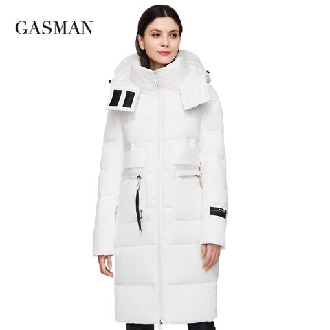 GASMAN-abrigos con capucha para mujer, parka de plumas, chaqueta de invierno, prendas de vestir largas y cálidas, moda femenina, chaqueta de marca, otoño 2022, 379 ► Foto 1/6