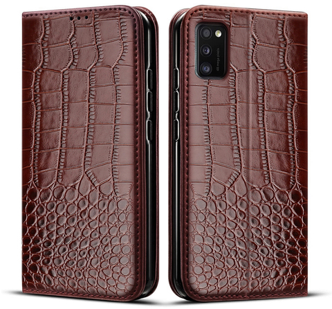 Funda de cuero para Coque Samsung Galaxy A41 Flip teléfono caso para Samsung A41 A415F funda Galaxy 41 Fundas ► Foto 1/5