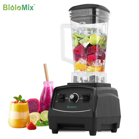 Licuadora de alto rendimiento, 3HP, libre de BPA, 2200W, exprimidor, procesador de alimentos de alta potencia, batidora de frutas ► Foto 1/6