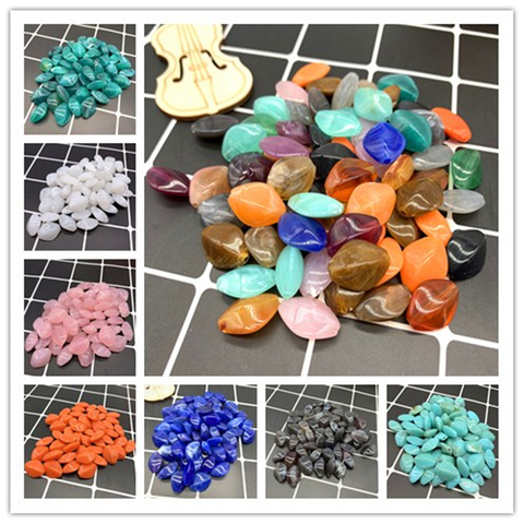 Cuentas en forma de rombo de 16x14mm, cuentas de piedra de imitación para fabricación de joyas, pulsera, colgante DIY, 20 Uds. ► Foto 1/6