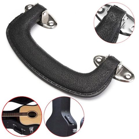 Mango de transporte de plástico negro para guitarra, reemplazo de carcasa, caja de equipaje, agarre, gran oferta, 152mm, nuevo ► Foto 1/6