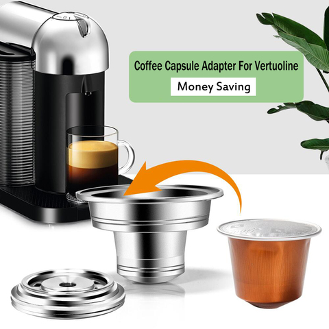 Adaptador de cápsula de café para cafetera Nespresso, cápsulas originales a Vertuoline para usar, cafetera Espresso de 40ML ► Foto 1/4