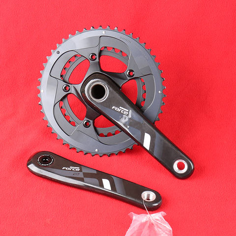 SRAM Force 22-platos y bielas para bicicleta de carretera, accesorios para bici de carretera, velocidad 2X11, 50X34T, 53X39T, 170, 172,5mm, brazo de carbono GXP ► Foto 1/6