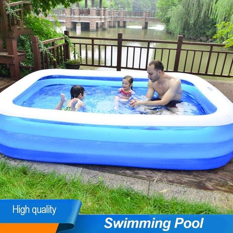 Piscina inflable familiar para niños y adultos, bañera de hidromasaje flotante para exteriores, jardín y patio ► Foto 1/6