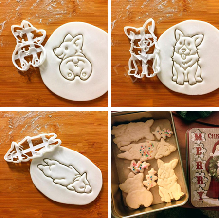 3 tipo 3 unids/set lindo Corgi con forma de perro cortadores de galletas molde utensilios de cocina para hornear herramienta de bricolaje ► Foto 1/6