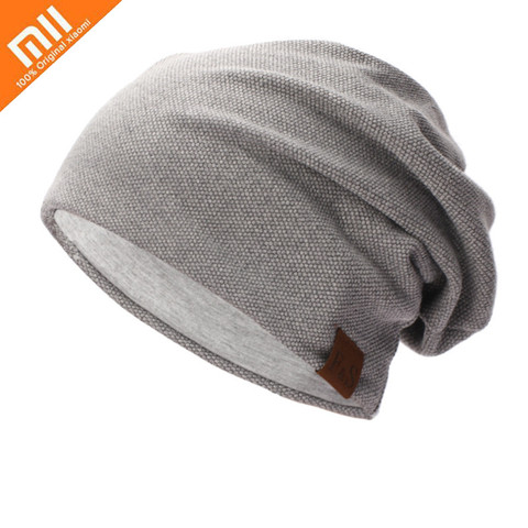 Xiaomi-Sombrero de punto de doble capa para hombre y mujer, gorros de protección para las orejas, estilo callejero, informal, Hip-hop, Unisex ► Foto 1/6