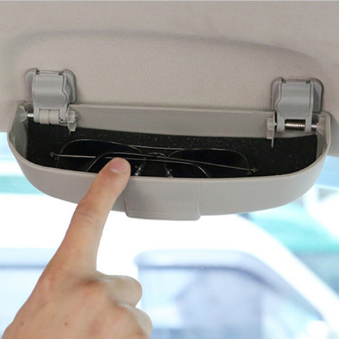 Para Peugeot 206, 207, 307, 308, 408, 508, 2008, 301, 3008, soporte de gafas de sol de diseño de coche caja de gafas de almacenamiento caja de la Caja accesorios de Auto ► Foto 1/6