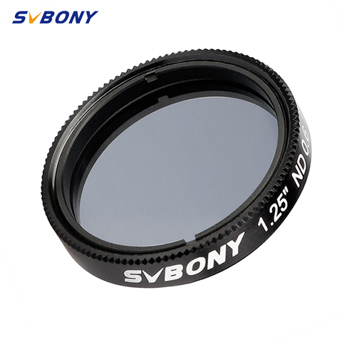 SVBONY-filtro de densidad Neutral SV139, 1,25 pulgadas, ND4, para ocular telescópico, Reduce las superficies de la Luna, brillo general ► Foto 1/5