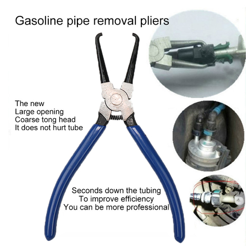 Alicates de sujeción de juntas de alta calidad, manguera para filtros de combustible, extracción de hebilla de tubo, pinza de carbono de acero, apto para coche, Herramientas para vehículos ► Foto 1/6