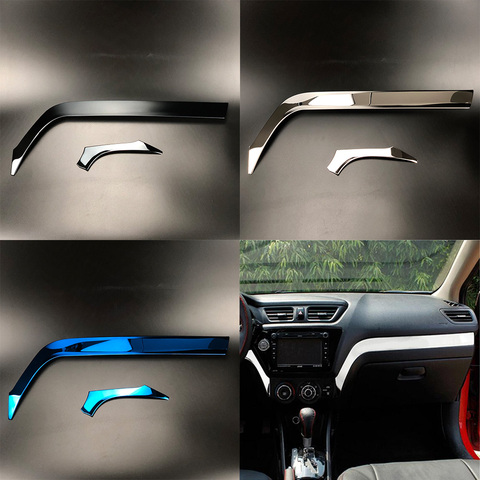 Juego de 2 unidades de decoración para el coche, guantera con decoración, funda adhesiva para Kia K2 Rio 2011-2016, accesorios para el coche, envío gratuito ► Foto 1/5