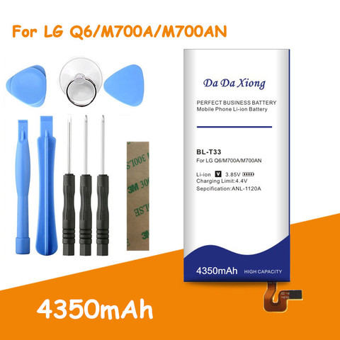 Batería de repuesto para LG Q6 M700A M700AN M700DSK M700N, herramientas gratuitas, BL-T33 BL T33, 4350mAh, envío gratis ► Foto 1/6