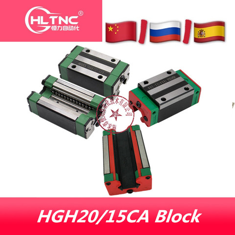 HIWIN-guía lineal para carril lineal, HGH20CA, HGH15CA, 4 unidades, HGR20/15, para piezas de bricolaje, CNC ► Foto 1/5