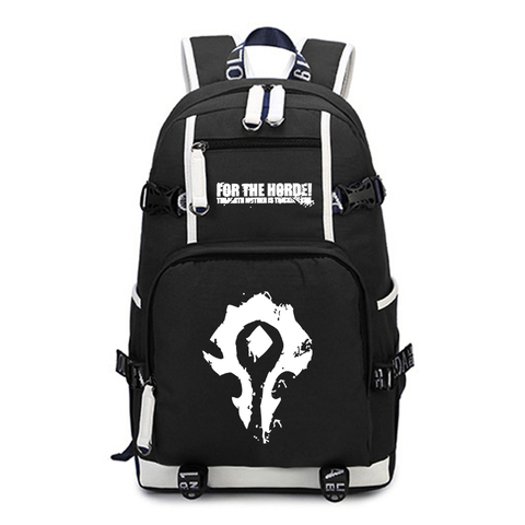 Caliente de la Mochila de Warcraft Casual alta calidad portátil Mochila hermoso adolescentes hombres mujeres niños niñas diario Mochila ► Foto 1/5