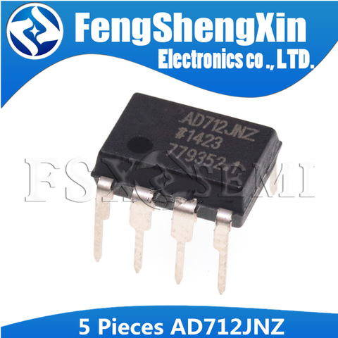 5 uds AD712JN DIP8 AD712 DIP AD712JNZ DIP-8 AD712KN AD712KNZ doble precisión, bajo costo, BiFET Op Amp IC de alta velocidad ► Foto 1/1