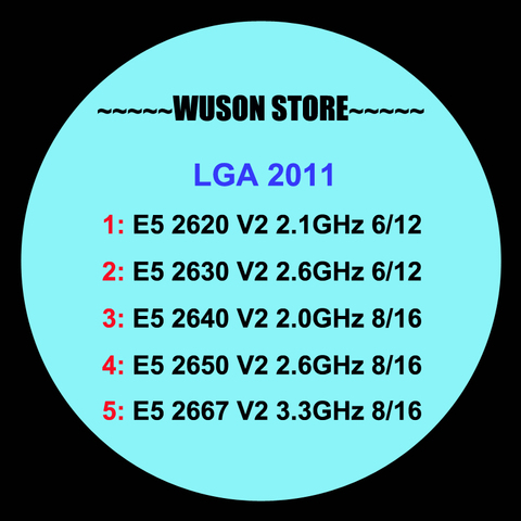 Descuento en procesadores Xeon para placas base HUANANZHI dual X79, CPU Xeon E5 2650 V2 2667 V2 2640 V2 para placas base X79 ► Foto 1/5