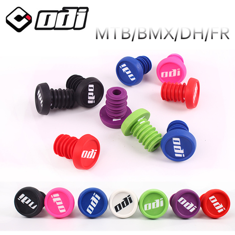 ODI-Tapones para manillar de bicicleta, 2 uds., ligeros, aptos para MTB, BMX, DH, FR ► Foto 1/6