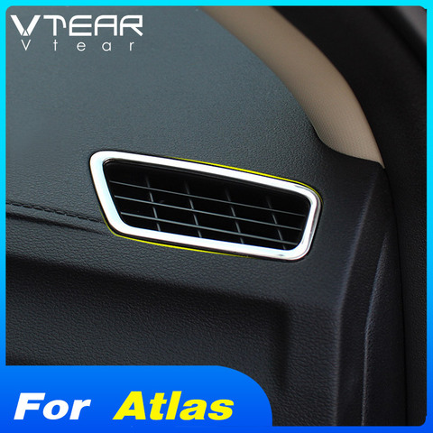 Vtear-Tapa de salida de aire para coche accesorio de marco de decoración, moldura de acero inoxidable para Geely Atlas Emgrand NL-3 Proton 2022 ► Foto 1/6